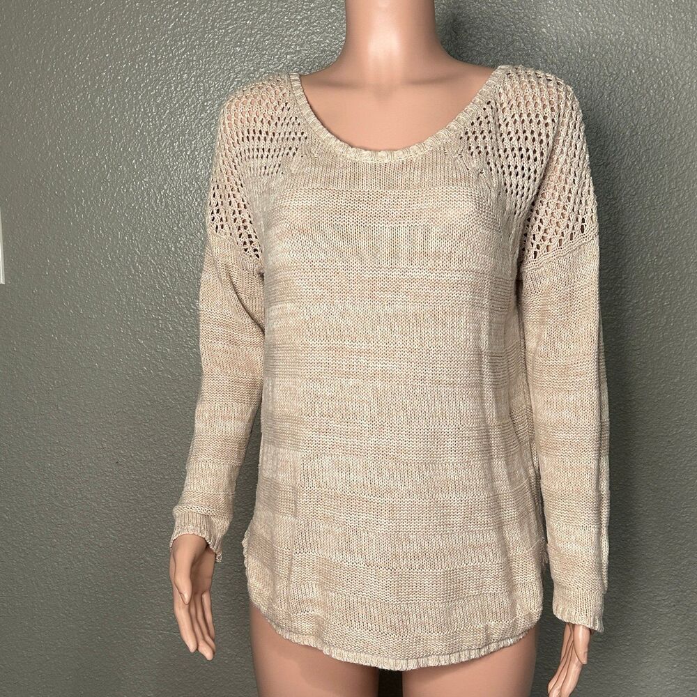 Volcom Spring summer knitted sweater beige Small